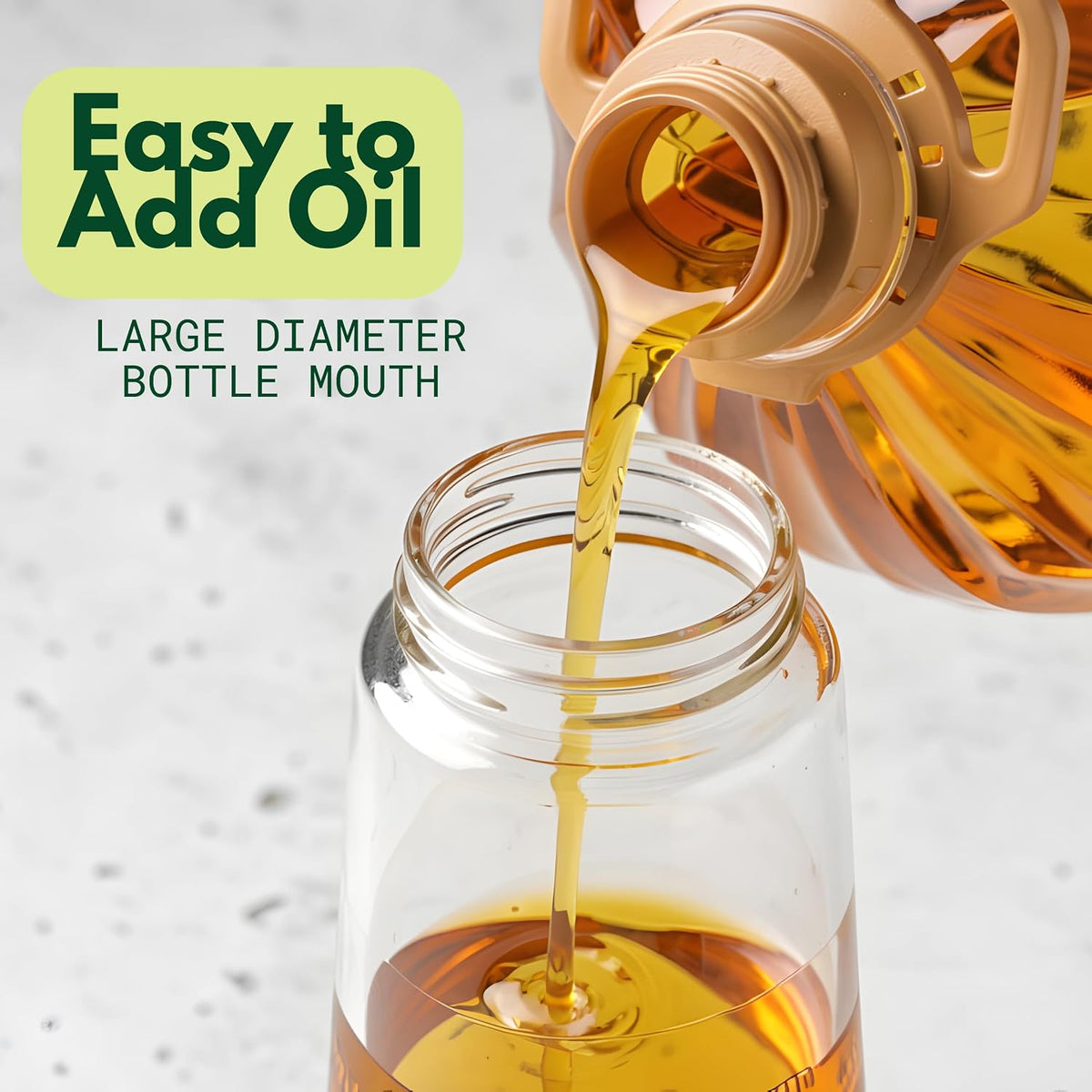 2-in-1 Glass Oil Sprayer & Dispenser