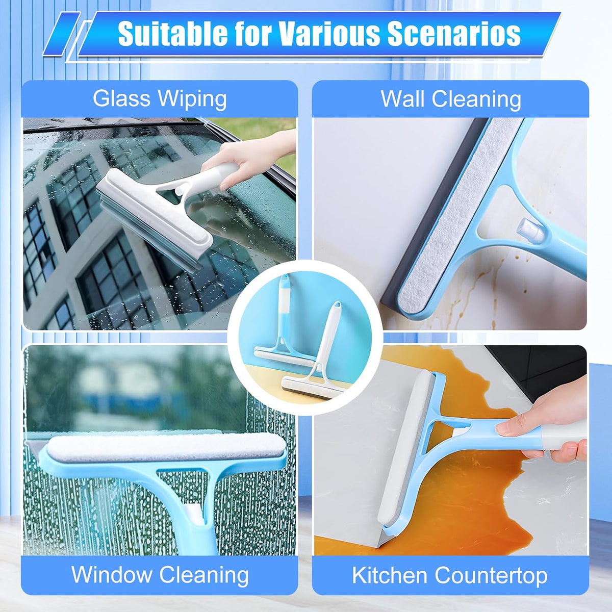 3-in-1 Spray Window Squeegee