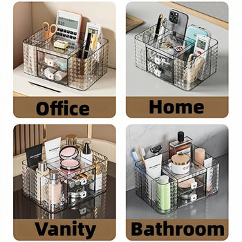 Clear Makeup & Skincare Organizer with Drawers