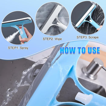 3-in-1 Spray Window Squeegee
