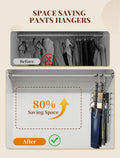 2-Pack Space-Saving 5-Tier Pants Hangers