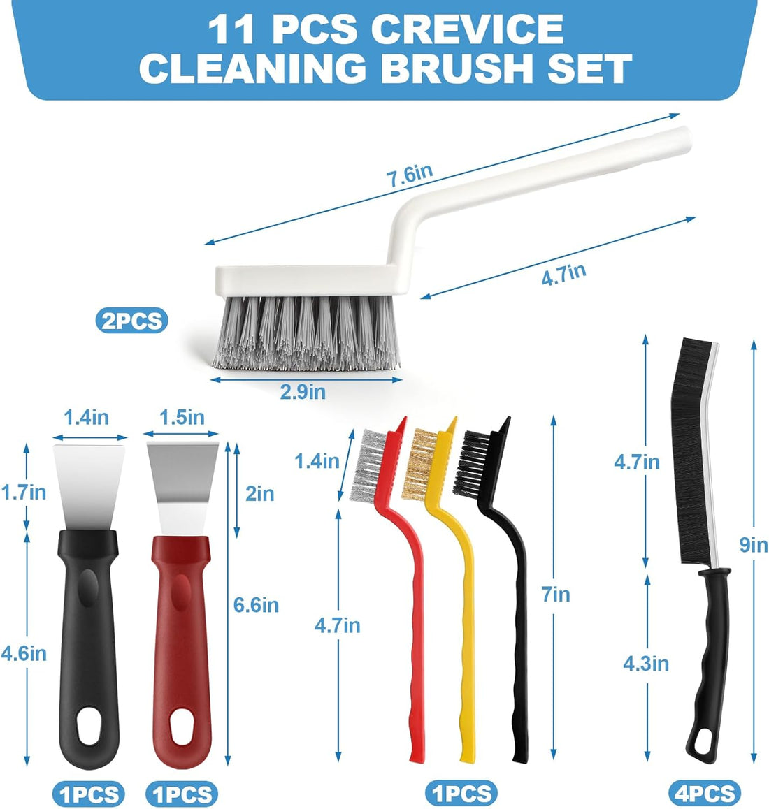 Deep Clean Detail Brush Set – 11PCS