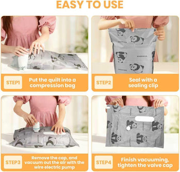 12-Piece Vacuum Storage Bag Set + Electric Pump