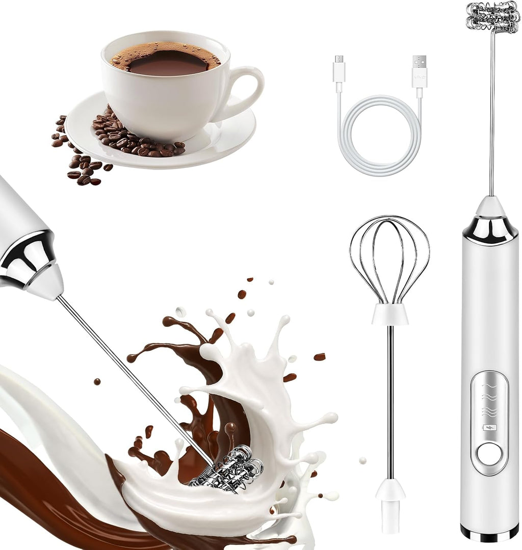 Rechargeable 3-Speed Milk Frother