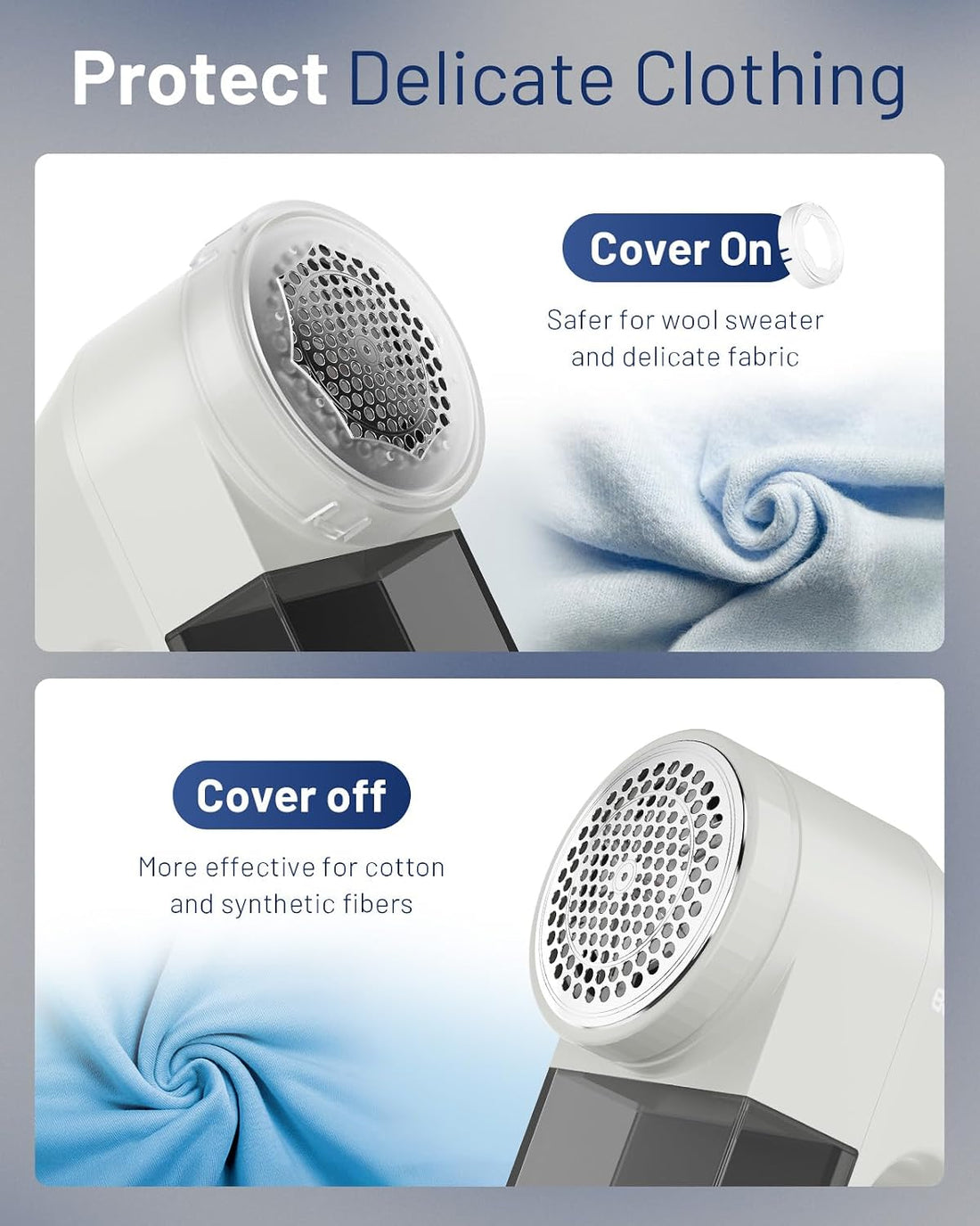 Fabric Shaver and Lint Remover, Rechargeable Sweater Defuzzer
