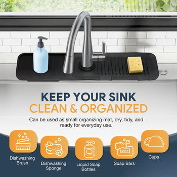 Silicone Faucet Splash Guard & Sink Mat