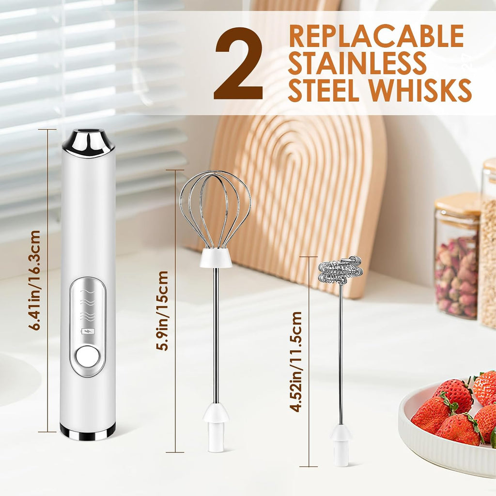 Rechargeable 3-Speed Milk Frother