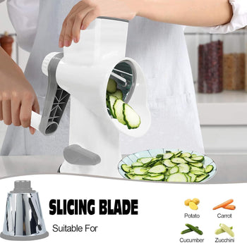 Rotary Cheese Grater & Vegetable Slicer