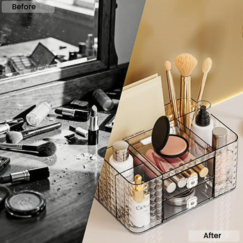 Clear Makeup & Skincare Organizer with Drawers