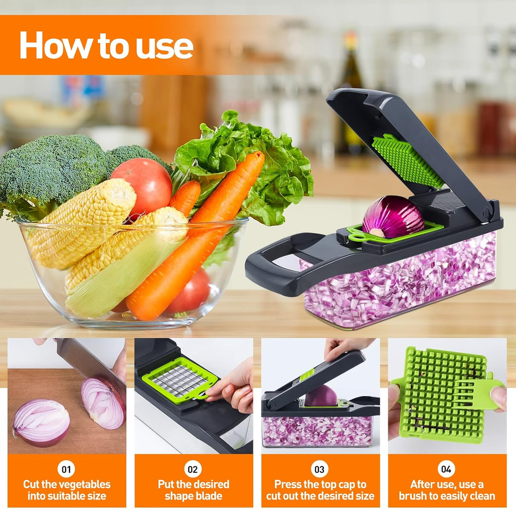 15-in-1 Multifunction Vegetable Chopper