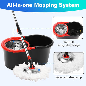 360° Spin Mop & Bucket Set