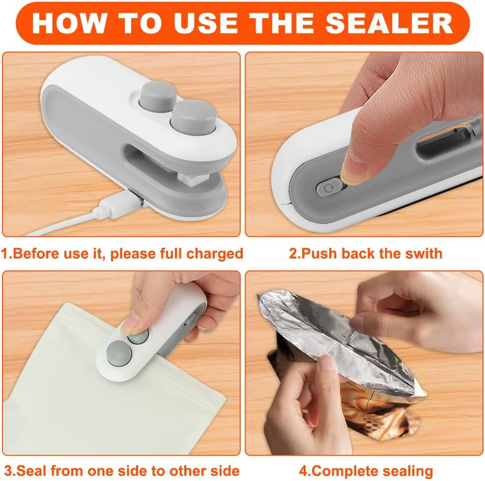 2-in-1 Mini Bag Sealer & Cutter