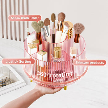 360° Rotating Makeup Organizer