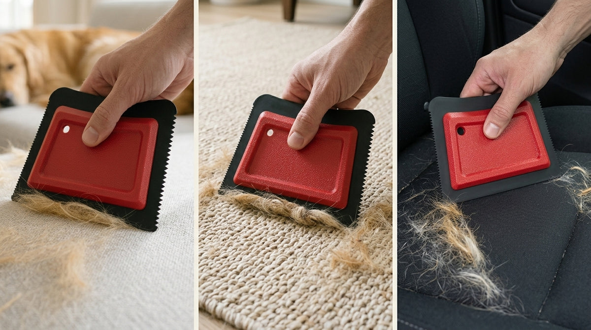 Reusable Pet Hair Remover for Couch, Rugs & Car Seats